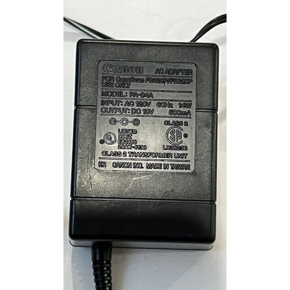 Canon AC Adapter PA-04A for CanoScan FB320P/FB620P - Picture 1 of 4